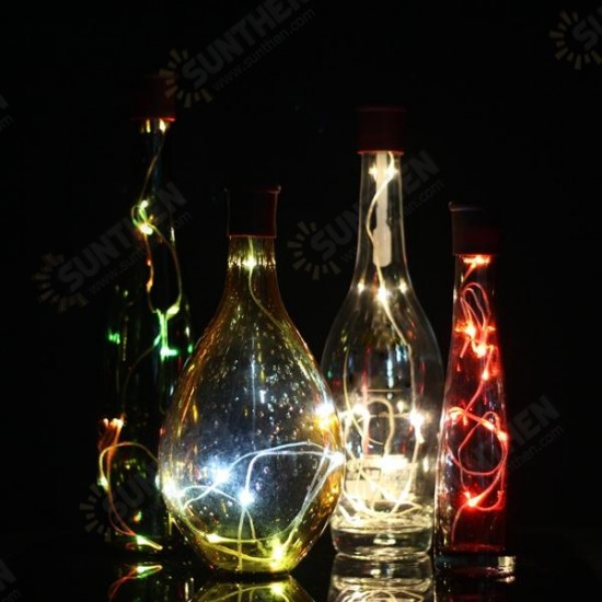 1M 2W 10LEDs 3 Modes RGB Warm White Pure White Wine Bottle String Light For Party 1M 2W 10LEDs 3 Modes RGB Warm White Pure White Wine Bottle String Light For Party