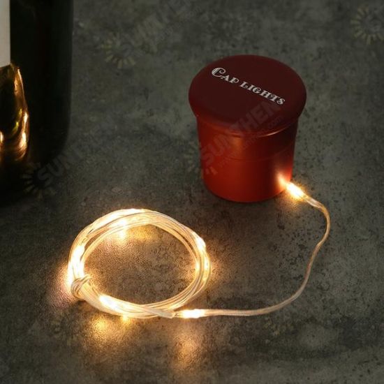 1M 2W 10LEDs 3 Modes RGB Warm White Pure White Wine Bottle String Light For Party