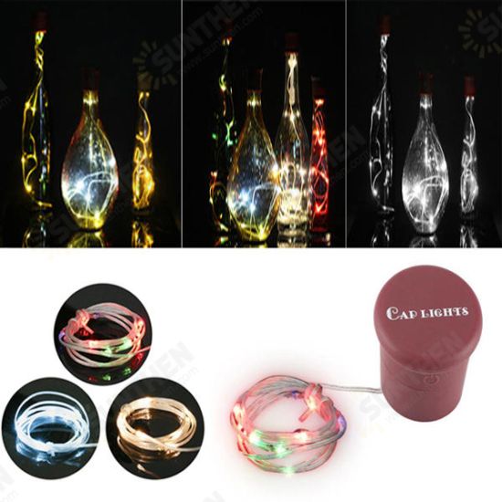1M 2W 10LEDs 3 Modes RGB Warm White Pure White Wine Bottle String Light For Party 1M 2W 10LEDs 3 Modes RGB Warm White Pure White Wine Bottle String Light For Party