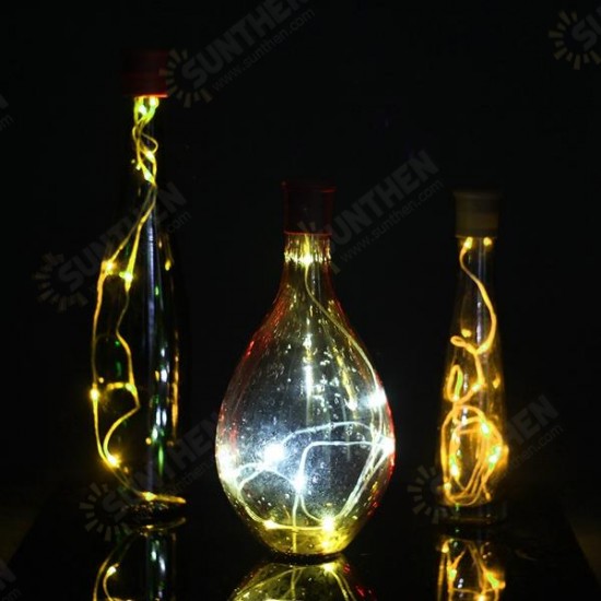 1M 2W 10LEDs 3 Modes RGB Warm White Pure White Wine Bottle String Light For Party 1M 2W 10LEDs 3 Modes RGB Warm White Pure White Wine Bottle String Light For Party