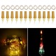 1X 6X 10X 12X Battery Operated 2M 20 LED Bottle Candle Wire String Light Fairy Strip Xmas Party Lamp