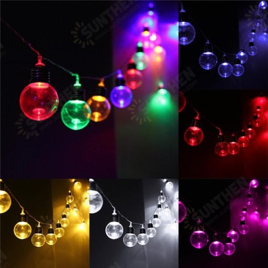 20 Piece LED Clear Festoon Party String Light Kit Connect Cable Vintage Style