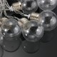 20 Piece LED Clear Festoon Party String Light Kit Connect Cable Vintage Style