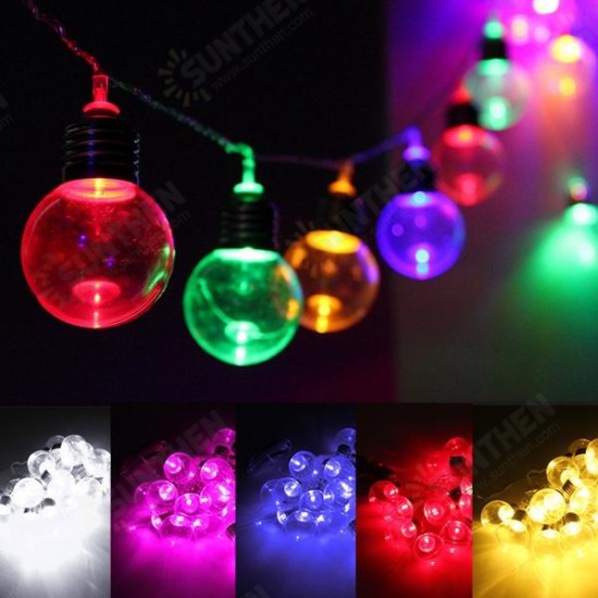 20 Piece LED Clear Festoon Party String Light Kit Connect Cable Vintage Style