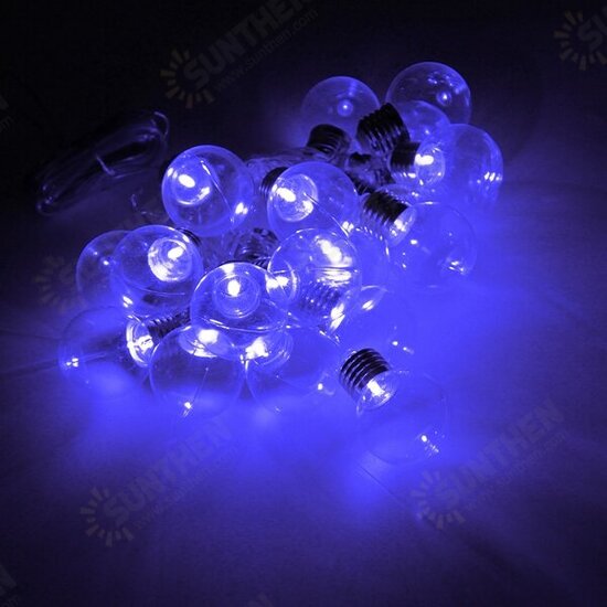 20 Piece LED Clear Festoon Party String Light Kit Connect Cable Vintage Style