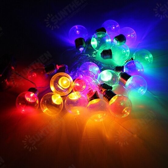 20 Piece LED Clear Festoon Party String Light Kit Connect Cable Vintage Style