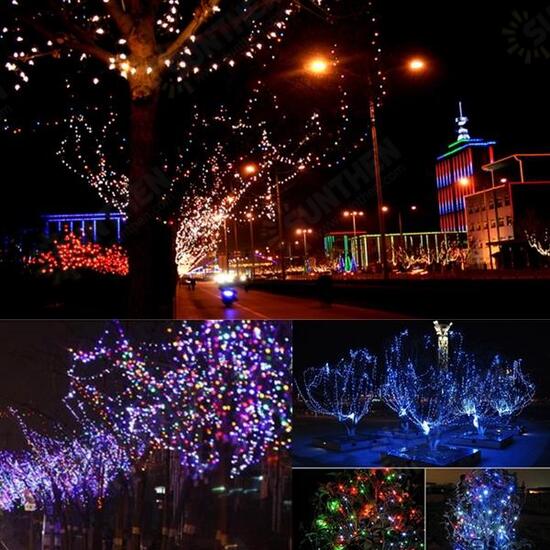 200 LED Solar Powered Fairy String Light Garden Party Decor Christmas