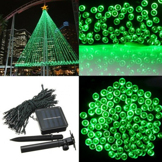 200 LED Solar Powered Fairy String Light Garden Party Decor Christmas