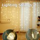 200X150cm LED Love/Butterfly Shape Curtain Lights String USB Powered Waterproof Wall Light Hanging Fairy Light Wedding Propose Marriage lamp Lighting