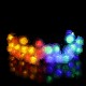 20LED 5M Rose Flower Pattern Solar LED String Lights Waterproof Outdoor Indoor Garden Decor