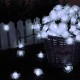 20LED 5M Rose Flower Pattern Solar LED String Lights Waterproof Outdoor Indoor Garden Decor