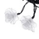 20LED 5M Rose Flower Pattern Solar LED String Lights Waterproof Outdoor Indoor Garden Decor