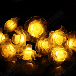 20LED 5M Rose Flower Pattern Solar LED String Lights Waterproof Outdoor Indoor Garden Decor 20LED 5M Rose Flower Pattern Solar LED String Lights Waterproof Outdoor Indoor Garden Decor