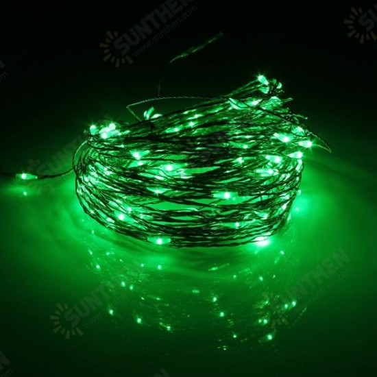 20M 200 LED Solar Powered Copper Wire String Fairy Light Xmas Party Decor