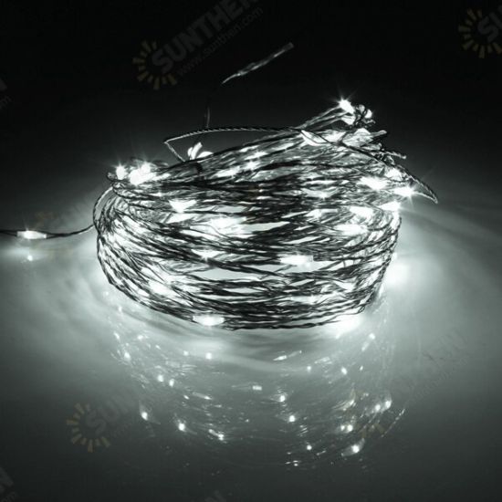 20M 200 LED Solar Powered Copper Wire String Fairy Light Xmas Party Decor