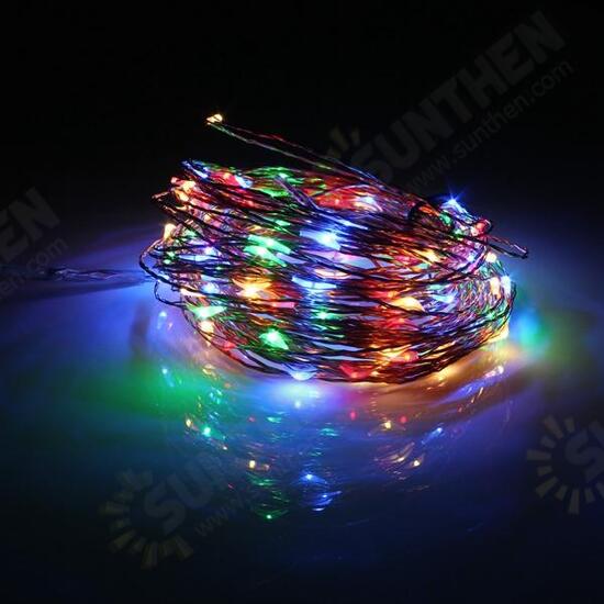 20M 200 LED Solar Powered Copper Wire String Fairy Light Xmas Party Decor