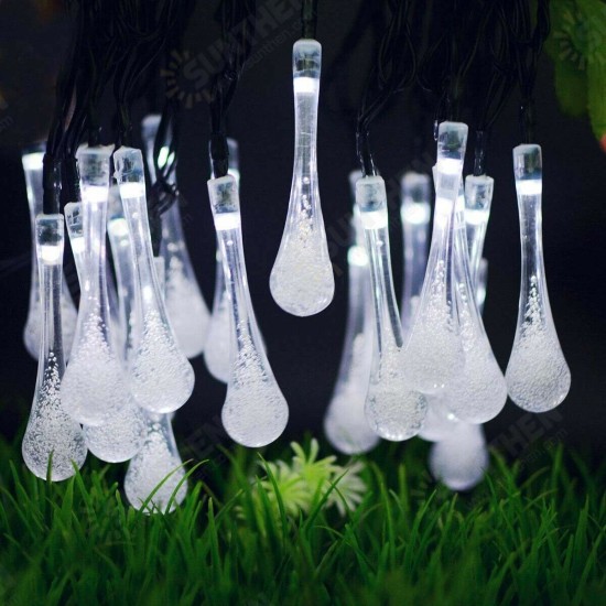 20M 200 LED Solar Water Drop Fairy String Light Garden Party Xmas Decor 20M 200 LED Solar Water Drop Fairy String Light Garden Party Xmas Decor