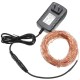 20M IP67 200 LED Copper Wire Fairy String Light for Xmas Party Decor with 12V 2A Adapter