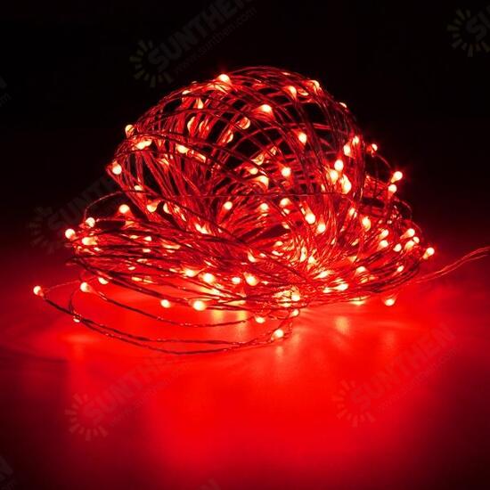 20M IP67 200 LED Copper Wire Fairy String Light for Xmas Party Decor with 12V 2A Adapter