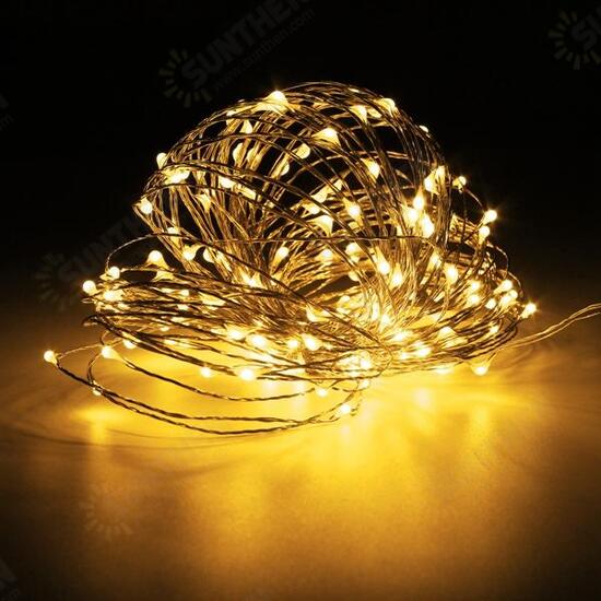 20M IP67 200 LED Copper Wire Fairy String Light for Xmas Party Decor with 12V 2A Adapter