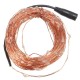 20M IP67 200 LED Copper Wire Fairy String Light for Xmas Party Decor with 12V 2A Adapter