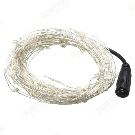 20M LED Silver Wire Fairy String Light Christmas Wedding Party Lamp 12V