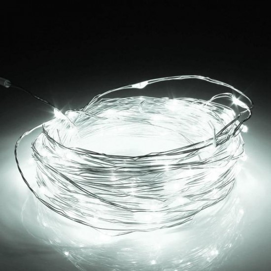 20M LED Silver Wire Fairy String Light Christmas Wedding Party Lamp 12V