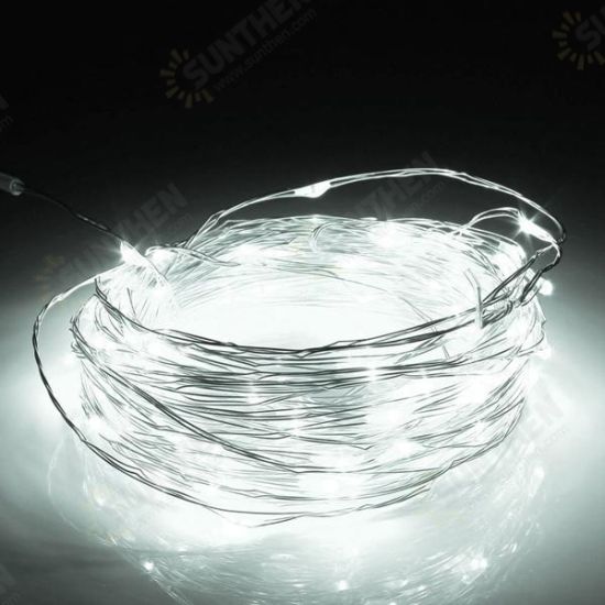 20M LED Silver Wire Fairy String Light Christmas Wedding Party Lamp 12V