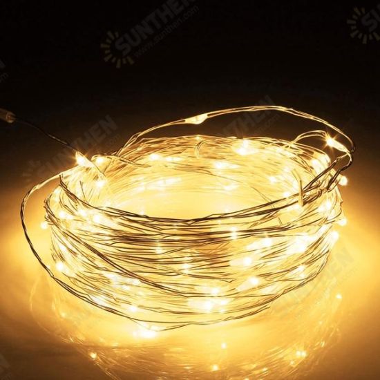 20M LED Silver Wire Fairy String Light Christmas Wedding Party Lamp 12V