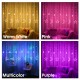 220V EU Plug LED Icicle Star Moon Lamp Fairy Curtain String Lights Christmas Garland Outdoor