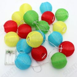 2.2M 20 LED Lantern String Fairy Light Wedding Garden Xmas Outdoor Decoration 2.2M 20 LED Lantern String Fairy Light Wedding Garden Xmas Outdoor Decoration