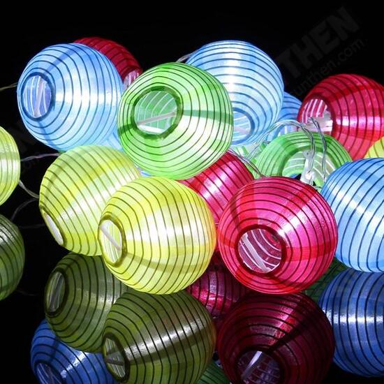 2.2M 20 LED Lantern String Fairy Light Wedding Garden Xmas Outdoor Decoration 2.2M 20 LED Lantern String Fairy Light Wedding Garden Xmas Outdoor Decoration