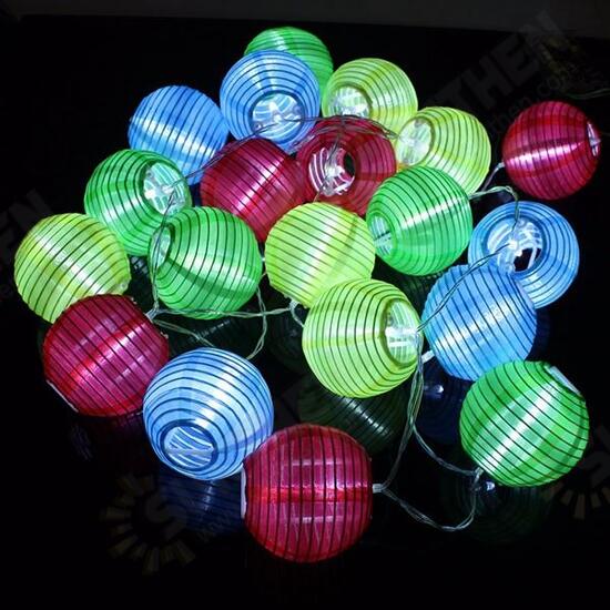 2.2M 20 LED Lantern String Fairy Light Wedding Garden Xmas Outdoor Decoration 2.2M 20 LED Lantern String Fairy Light Wedding Garden Xmas Outdoor Decoration