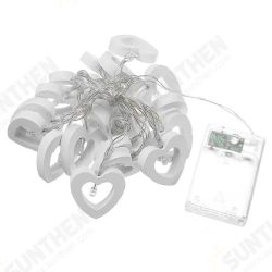 2.2M 20LEDs Wooden Heart-Shaped Warm White White Multicolor Yellow Green Blue LED String Light 2.2M 20LEDs Wooden Heart-Shaped Warm White White Multicolor Yellow Green Blue LED String Light