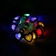 2.2M 20LEDs Wooden Heart-Shaped Warm White White Multicolor Yellow Green Blue LED String Light