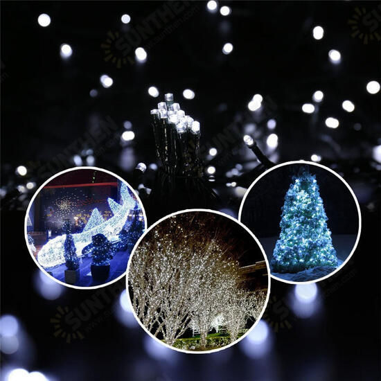 22M Solar Powered 8 Modes 200LED Fairy String Light Christmas Party Wedding Garden Wedding Decor