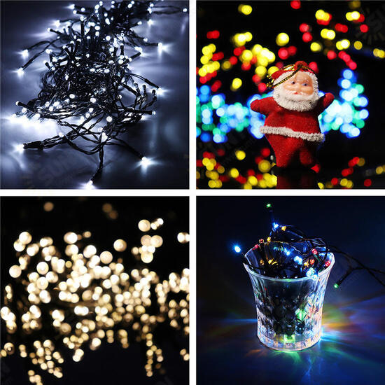 22M Solar Powered 8 Modes 200LED Fairy String Light Christmas Party Wedding Garden Wedding Decor