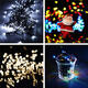 22M Solar Powered 8 Modes 200LED Fairy String Light Christmas Party Wedding Garden Wedding Decor