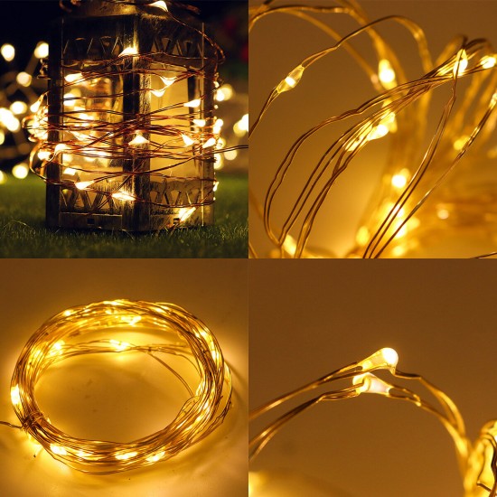 2/5/10M 100LED USB Battery Powered Fairy String Light With Remote Control Xmas Party