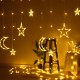 2.5M 3.5M USB Plug In LED Moon Star Curtain Fairy Ins Christmas String Light Bedroom Romantic Decor