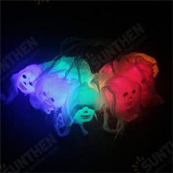 2.5M Battery Powered 10 LED Skull String Light Decoration Lamp for Halloween Ghost Party Decor 2.5M Battery Powered 10 LED Skull String Light Decoration Lamp for Halloween Ghost Party Decor