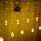 2.5M Warm White Colorful LED Curtain Fairy Christmas String Light Ball Bulb Home Wedding Party Holiday Decor EU Plug 2.5M Warm White Colorful LED Curtain Fairy Christmas String Light Ball Bulb Home Wedding Party Holiday Decor EU Plug