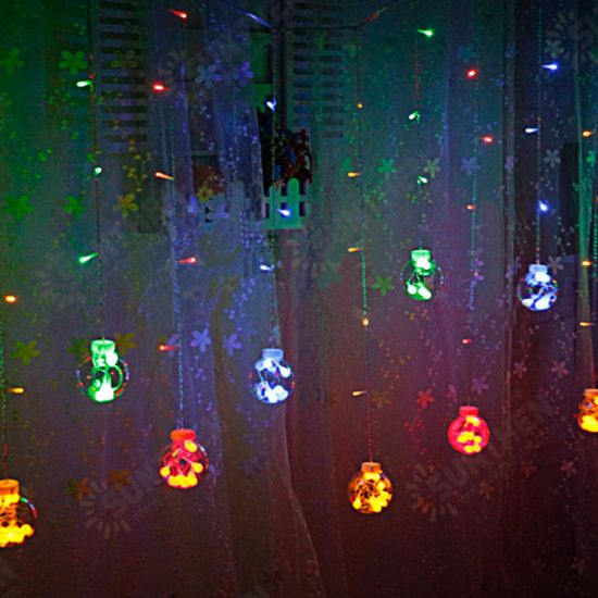 2.5M Warm White Colorful LED Curtain Fairy Christmas String Light Ball Bulb Home Wedding Party Holiday Decor EU Plug 2.5M Warm White Colorful LED Curtain Fairy Christmas String Light Ball Bulb Home Wedding Party Holiday Decor EU Plug