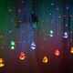 2.5M Warm White Colorful LED Curtain Fairy Christmas String Light Ball Bulb Home Wedding Party Holiday Decor EU Plug