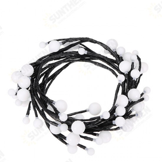 2.5M Warm White Rattan Global String Light for Christmas Party Patio US UK EU Plug DC24V