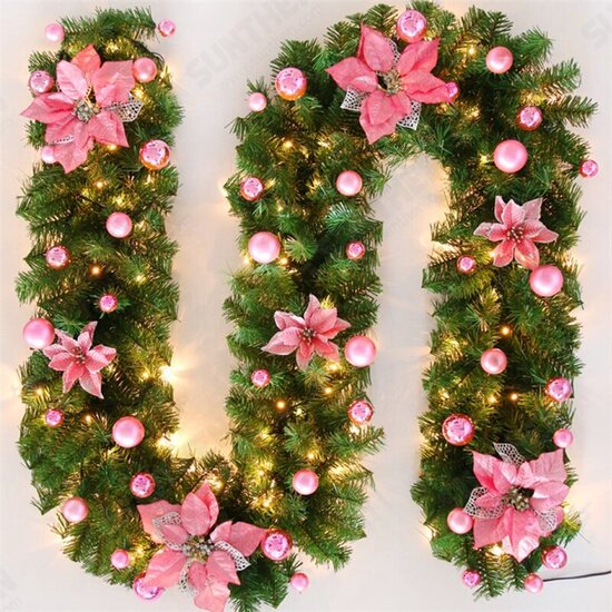 2.7M LED Christmas Rattan Garland Decorative Light Green Christmas Garland Artificial Xmas Tree Rattan Decoration Wreath 2.7M LED Christmas Rattan Garland Decorative Light Green Christmas Garland Artificial Xmas Tree Rattan Decoration Wreath