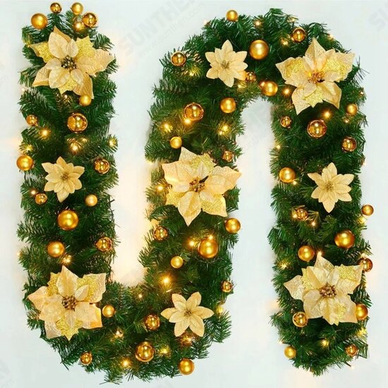 2.7M LED Christmas Rattan Garland Decorative Light Green Christmas Garland Artificial Xmas Tree Rattan Decoration Wreath 2.7M LED Christmas Rattan Garland Decorative Light Green Christmas Garland Artificial Xmas Tree Rattan Decoration Wreath