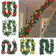 2.7m Christmas Tree Wreath Door Hanging Garland Window Ornament Xmas Party Decor Christmas Decorations Clearance Christmas Lights