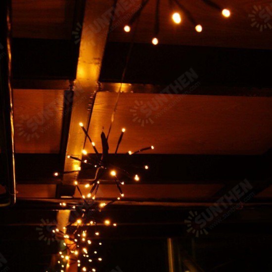 2M 100LEDs Warm White Firecracker Fairy String Light for Christmas Patio Party EU US Plug