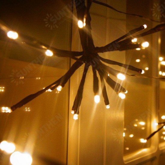 2M 100LEDs Warm White Firecracker Fairy String Light for Christmas Patio Party EU US Plug